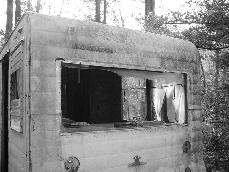 12/14/2001 - Burned Out Trailer, Guerneville, CA