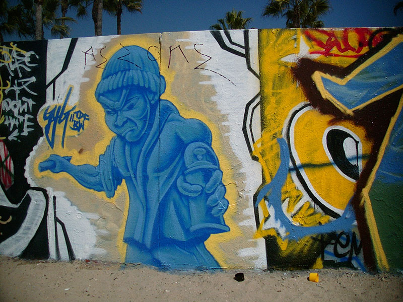 :: sand and paint :: venice beach :: california ::